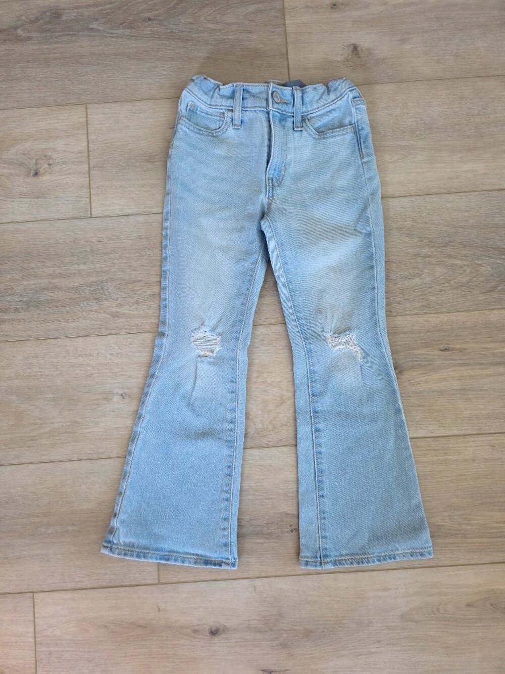High-waisted built-in tough ripped flare jeans SIZE 7